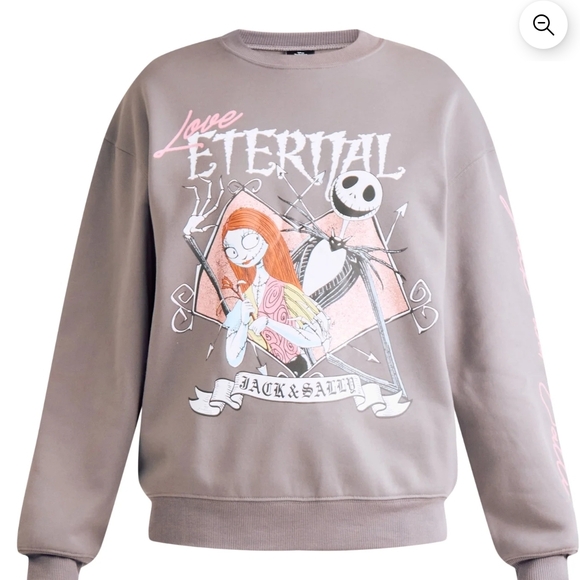 Disney Sweaters - Disney Love Eternal Graphic Sweater - Brown and Pink
